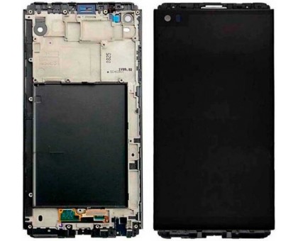 LCD LG H910 V20 / H915 / H918 / H990 / F800 / LS997 / US996 / VS995 + touchscreen (sensor), black, in frame, original