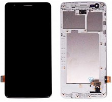 Дисплей LG X240 K8 Dual Sim (2017) + тачскрин (сенсор), черный, в рамке, оригинал