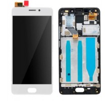 Дисплей Meizu M6 Note M721H + тачскрин (сенсор), белый, в рамке
