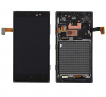 Дисплей Nokia 830 Lumia + тачскрин (сенсор), черный, в рамке