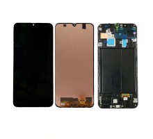 Дисплей Samsung A305F Galaxy A30 2019 + тачскрин (сенсор), черный, в рамке, OLED, копия хорошего качества