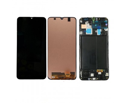 Lcd Samsung A305F Galaxy A30 2019 + touch-screen, (black, in frame, OLED, good quality copy)