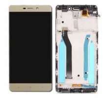 Дисплей Xiaomi Redmi 4 Prime/Redmi 4 Pro + тачскрин (сенсор), золотистый, в рамке