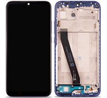 Дисплей Xiaomi Redmi 7 + тачскрин (сенсор), черный, в рамке синего цвета