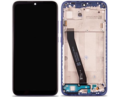 Lcd Xiaomi Redmi 7 + touch-screen (sensor), black, with a blue frame