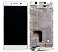 Дисплей Huawei Y6 II CAM-L21/Honor 5A + тачскрин (сенсор), белый, в рамке