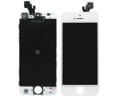 Дисплей iPhone 5 + тачскрин (сенсор), белый, копия ,TianMa (TM)