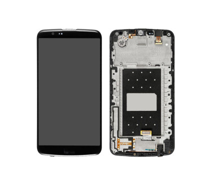 Дисплей LG K410 K10 Dual Sim / K420N / K430DS + тачскрін (сенсор), чорний, без мікросхеми, в рамці, оригінал