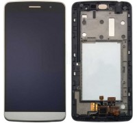 LCD LG X190 Ray Dual Sim + touchscreen (sensor), silver, with front panel, original