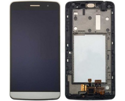 Дисплей LG X190 Ray Dual Sim + тачскрин (сенсор), серебристый, с предней панелью, оригинал