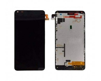 Дисплей Microsoft 640 Lumia + тачскрин (сенсор), черный, в рамке