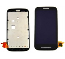 Дисплей Motorola XT1021 Moto E/XT1022/XT1023/XT1025 + тачскрин (сенсор), черный, в рамке