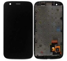 Дисплей Motorola XT1032 Moto G/XT1033/XT1036 + тачскрин (сенсор), черный, в рамке