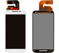 Дисплей Motorola XT1540 Moto G3 (3rd Gen) / XT1541 / XT1544 / XT1548 / XT1550 + тачскрін (сенсор), білий, оригінал
