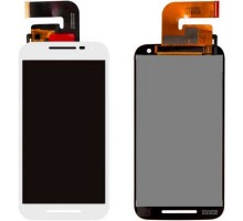 Дисплей Motorola XT1540 Moto G3 (3rd Gen)/XT1541/XT1544/XT1548/XT1550 + тачскрин (сенсор), белый, оригинал