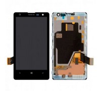 Дисплей Nokia 1020 Lumia + тачскрин (сенсор), черный, в рамке, оригинал