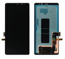 Дисплей Samsung N960F Galaxy Note 9 + тачскрин (сенсор), черный, оригинал , переклеено стекло