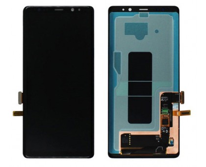 Дисплей Samsung N960F Galaxy Note 9 + тачскрин (сенсор), черный, оригинал , переклеено стекло
