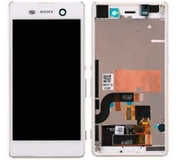 Lcd Sony E5603 Xperia M5 Dual Sim / E5606 / E5633 + touch-screen, white, with front panel, original