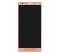 Дисплей Sony H8216 Xperia XZ2 / H8266 / H8276 / H8296 + тачскрін (сенсор), рожевий, Ash Pink, оригінал
