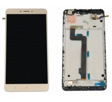 Дисплей Xiaomi Mi Max /Mi Max Pro /Mi Max Prime + тачскрин (сенсор), золотистый, в рамке