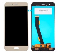 Дисплей Xiaomi Mi6 + тачскрин (сенсор), золотистый, без шлейфа сканера отпечатка пальца (Touch ID)