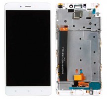 Дисплей Xiaomi Redmi Note 4 Snapdragon + тачскрин (сенсор), белый, в рамке