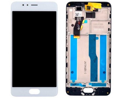 Модуль для Meizu M5s (M612)/M5s mini Дисплей + тачскрин, белый, с передней панелью