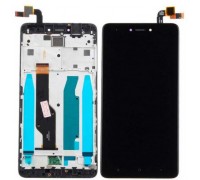 Модуль для Xiaomi Redmi Note 4X, Note 4 Global (Дисплей + тачскрин), черный, с передней панелью