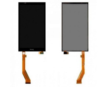 The modular display for HTC 816 Desire, D816w + touchscreen display black with yellow loop