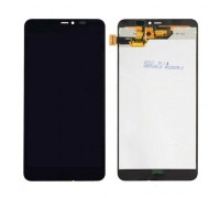 Display for Microsoft 640 XL Lumia Dual Sim + touchscreen, black, with the front panel, the original (China)