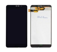 Дисплей для Microsoft 640 XL Lumia Dual Sim + touchscreen, чёрный, с передней панелью, оригинал (Китай)