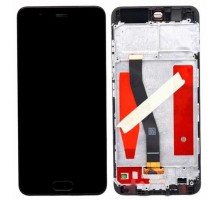 Дисплей Huawei P10 VTR-L09/VTR-L29 + тачскрин (сенсор), черный, в рамке, Graphite Black