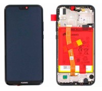 Дисплей Huawei P20 Lite ANE-LX1 (Nova 3e) + тачскрин (сенсор), черный, в рамке, Midnight Black