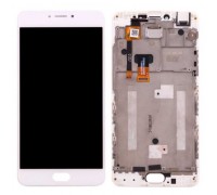 Display Meizu M3 Note M681H + touchscreen (sensor), white, in frame