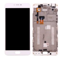 Дисплей Meizu M3 Note M681H + тачскрин (сенсор), белый, в рамке