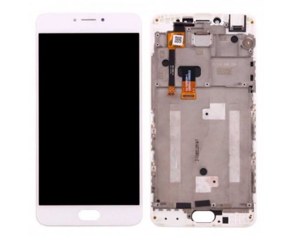 Display Meizu M3 Note M681H + touchscreen (sensor), white, in frame