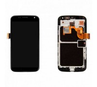 Дисплей Motorola XT1052 Moto X/XT1053/XT1055/XT1056/XT1058/XT1060 + тачскрин (сенсор), черный в рамке