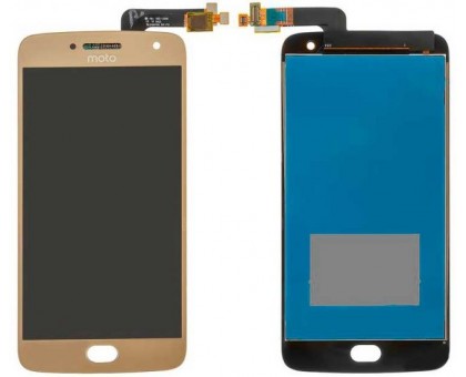 Дисплей Motorola XT1684 Moto G5 Plus/XT1685/XT1687 + тачскрин (сенсор), золотистый