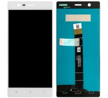 Дисплей Nokia 3 + тачскрин (сенсор), белый, оригинал