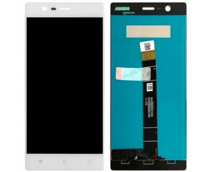 Дисплей Nokia 3 + тачскрин (сенсор), белый, оригинал