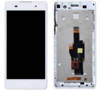 Дисплей Sony F3311 Xperia E5/F3313 + тачскрин (сенсор), белый, в рамке, оригинал