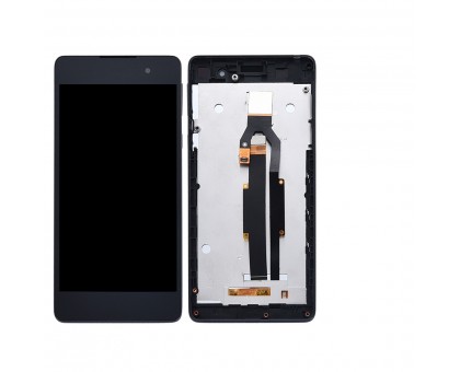 Дисплей Sony F3311 Xperia E5/F3313 + тачскрин (сенсор), черный, Graphite Black, в рамке