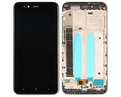 Дисплей Xiaomi Mi A1 /Mi 5x + тачскрин (сенсор), черный, в рамке