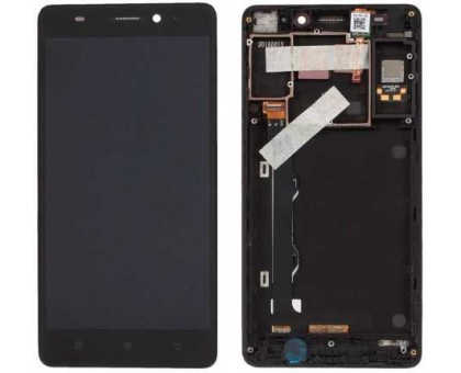 Module for Lenovo A7000 + (+ touchscreen display), (1280x720), the front panel original, black