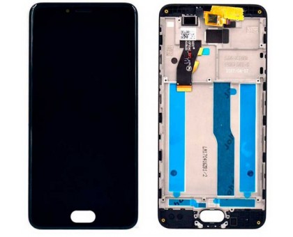 Модуль для Meizu M5s (M612)/M5s mini Дисплей + тачскрин, черный с передней панелью