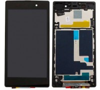 Модульный дисплей для Sony C6902 L39h Xperia Z1 С6903 С6906 С6943 | Экран + тачскрин черный с передней панелью