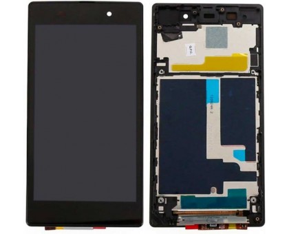 Модульний дисплей для Sony C6902 L39h Xperia Z1 С6903 С6906 С6943 | Екран + тачскрін чорний з передньою панеллю