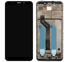 Модульный дисплей для Xiaomi Redmi 5 Plus | Экран + тачскрин черный с передней панелью оригинал PRC