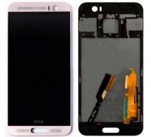 Дисплей HTC One M9 Plus + тачскрин (сенсор), черный в рамке светло золотистого цвета, Silver Gold